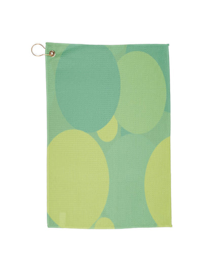 Pastel Green Patches 16" x 24" Golf Towel