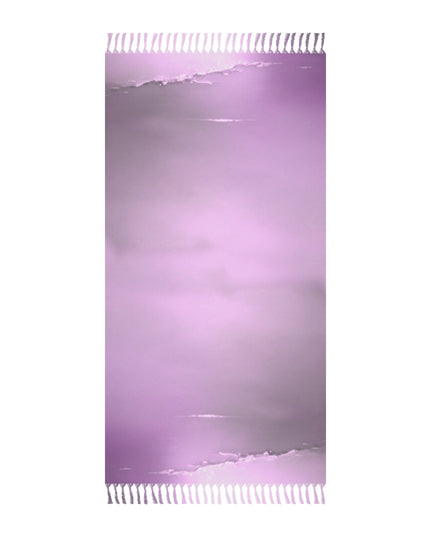 Dark Pink Sea Amethyst Fog 38" × 81" Boho Beach Cloth