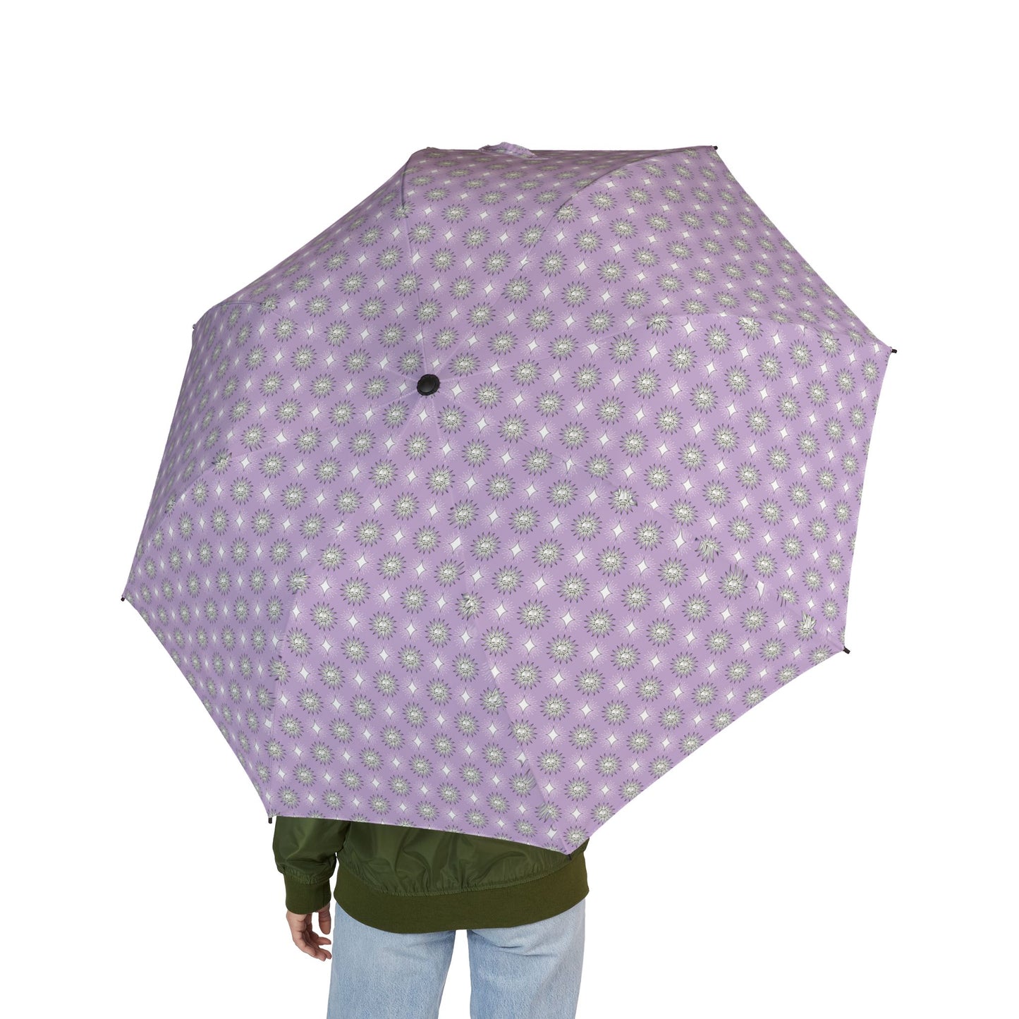 Lavender Star-crossed Bodies Foldable Umbrella - Compact & Chic