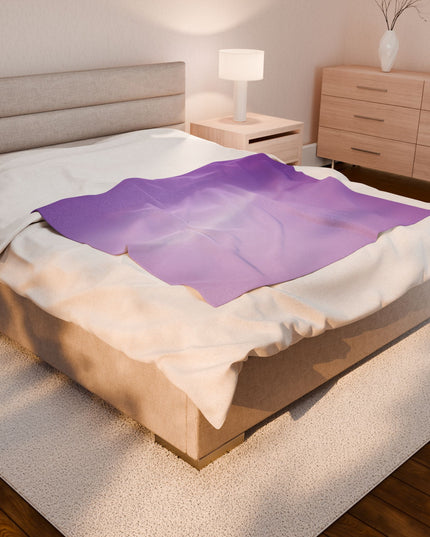 Soft Lavender Fade Velveteen Plush Blanket, 50" x 60"