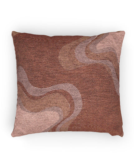 Power Red Wavey Woven Pillow, 17" x 18"