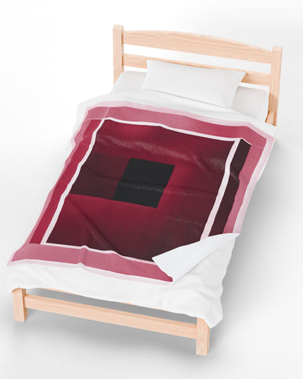 Red Shadow Velveteen Plush Blanket, 50" x 60"