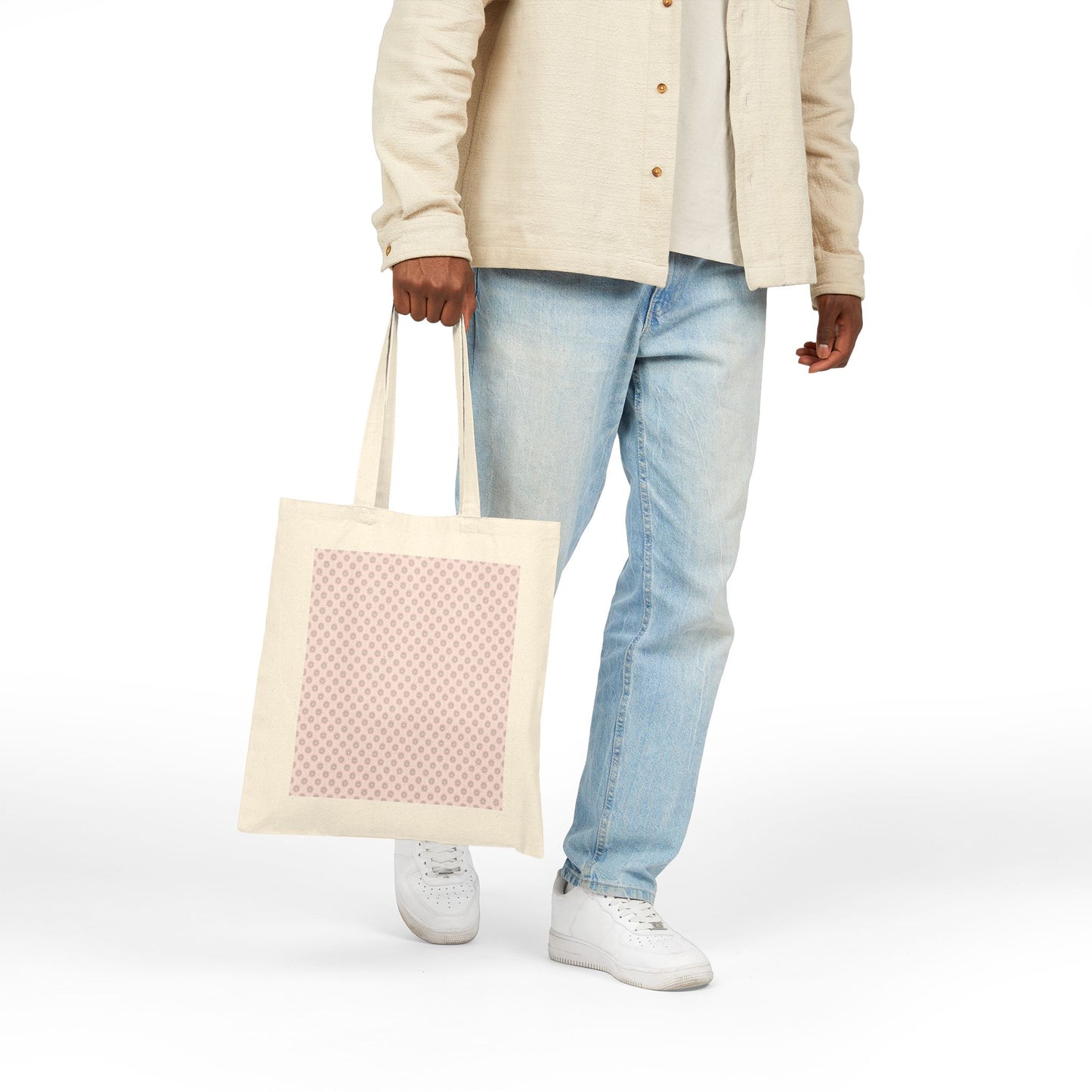 Pink Mornings Star-crossed Bodies Cotton Canvas Tote Bag