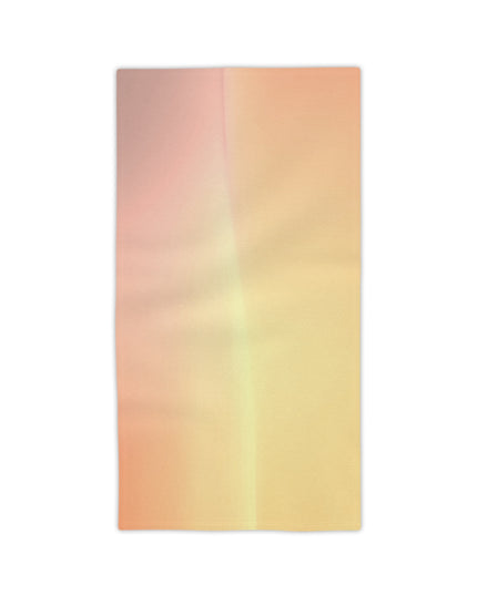 Hot Peach Fade Beach Towel, 24" x 44"