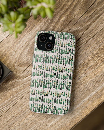 Mini Vintage Green Trees Iphone 15 Flexi Case