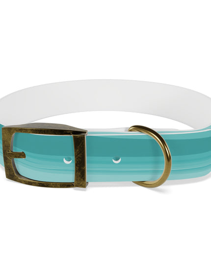 Tif Green Wavey Medium Dog Collar