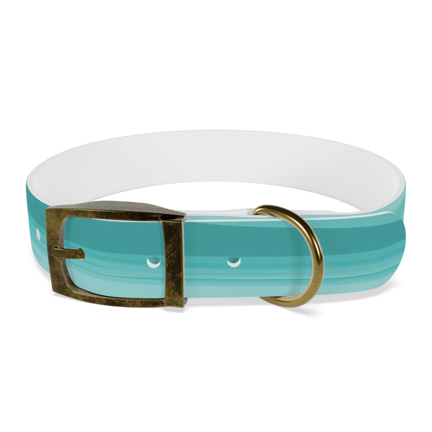 Tif Green Wavey Medium Dog Collar