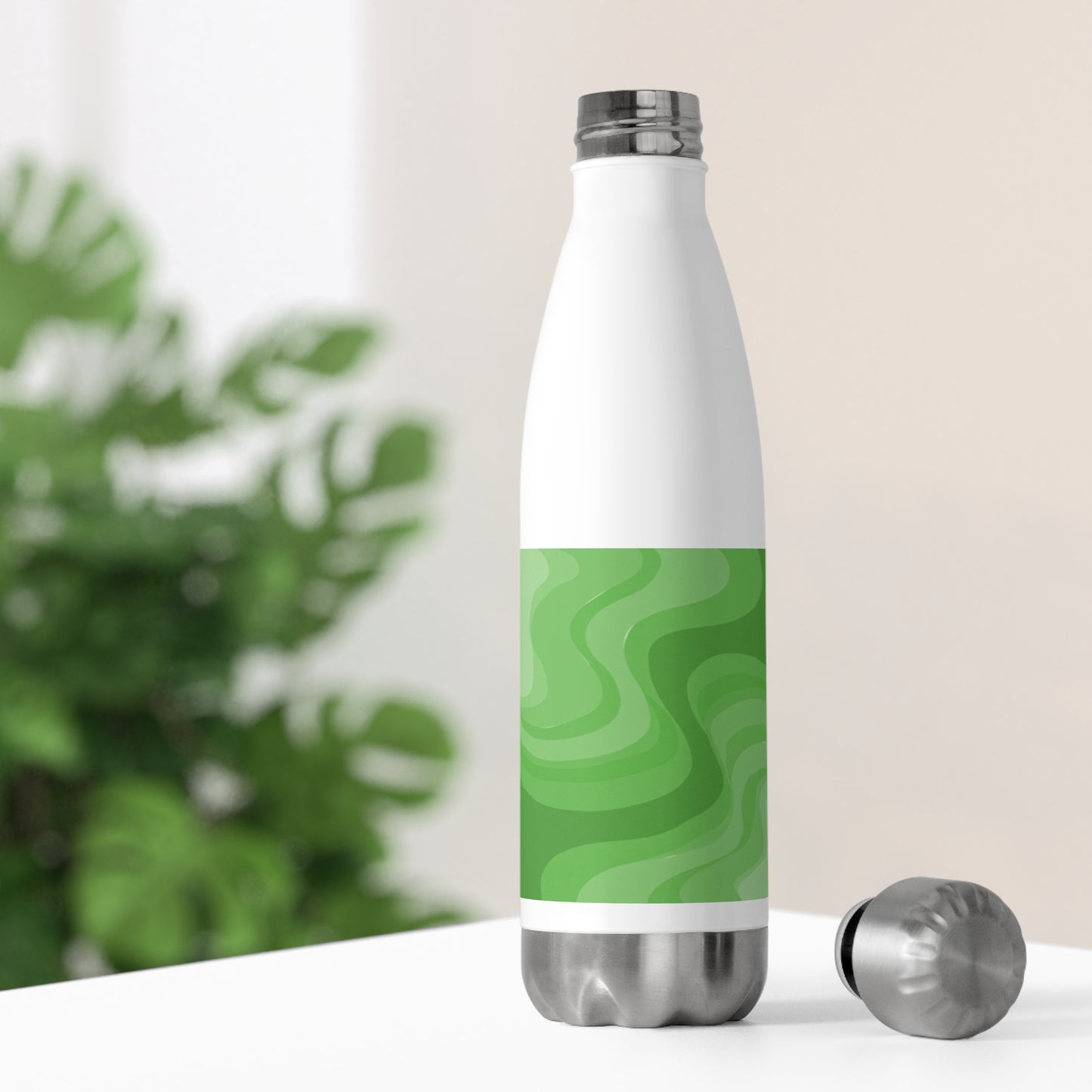 Greenie Meanie Wavey 20oz Insulated Water Bottle