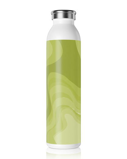 Lemon Wavey Slim Water Bottle, 20 oz White