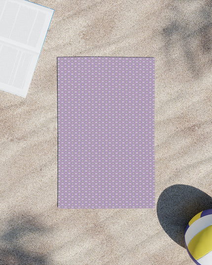 Lavender Star-crossed Bodies Beach Towel, 18" x 27"