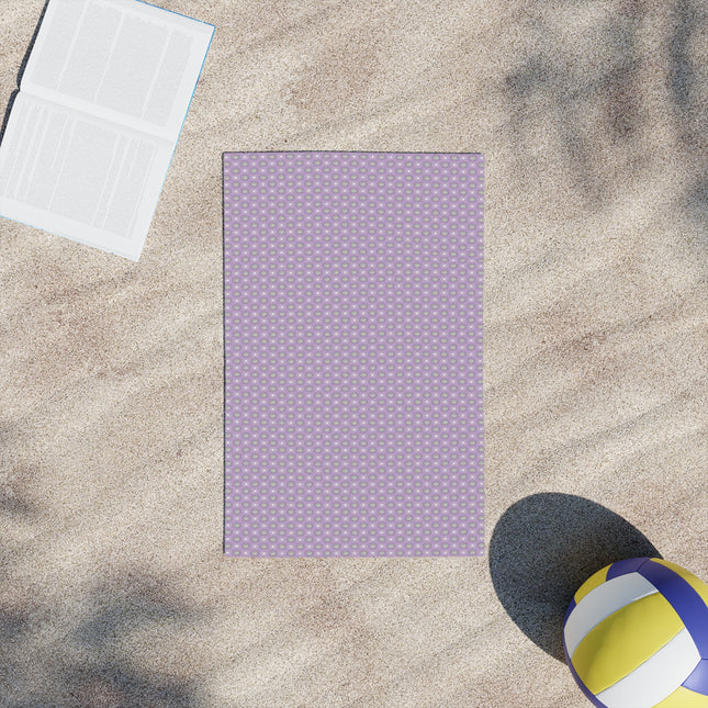 Lavender Star-crossed Bodies Beach Towel, 18" x 27"