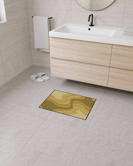 Brown Wavey 18" x 24" Heavy Duty Floor Mat