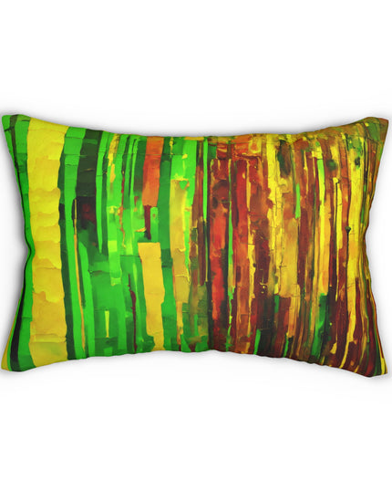 Striped Beta Spun Polyester Lumbar Pillow, 20" x 14"