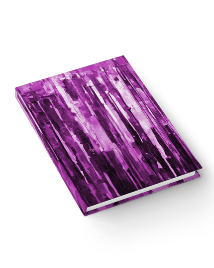 Striped Powder Lavender 5" x 7" Journal - 128 Ruled Line pages