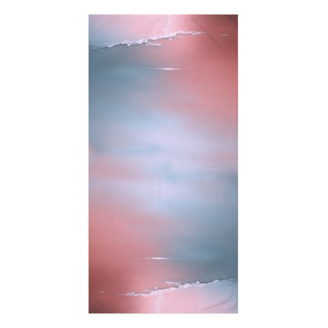 Gray Sea Pink Fog 30" x 60" Mink-Cotton Towel (50% polyester, 50% cotton)