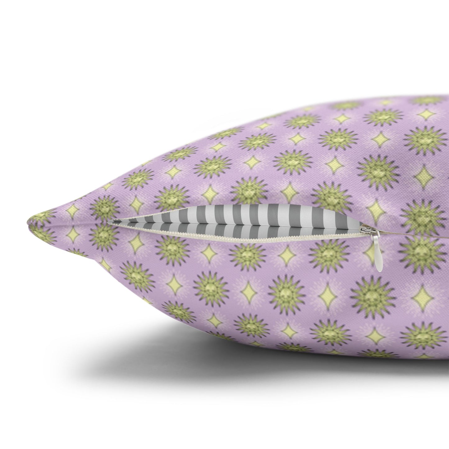 Magenta Star-crossed Bodies Spun Polyester Square Pillowcase, 14" x 14"