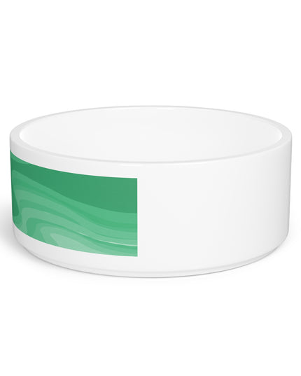 Mint Green Wavey 16 oz Pet Bowl