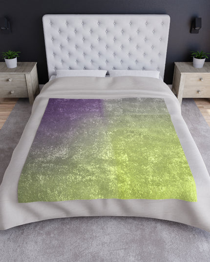 Purple Golden Fade 50" x 60" Crushed Velvet Blanket