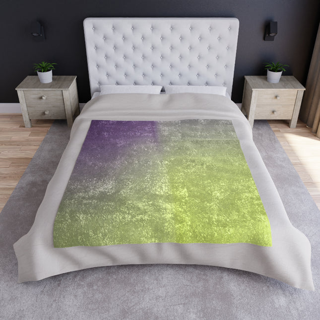 Purple Golden Fade 50" x 60" Crushed Velvet Blanket