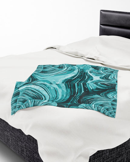 Uzi Spiral Tif Velveteen Plush Blanket, 30" x 40"