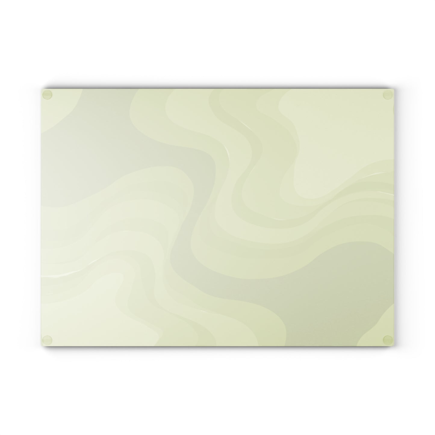 Lemon Wavey Glass Cutting Board, 11" x 15"