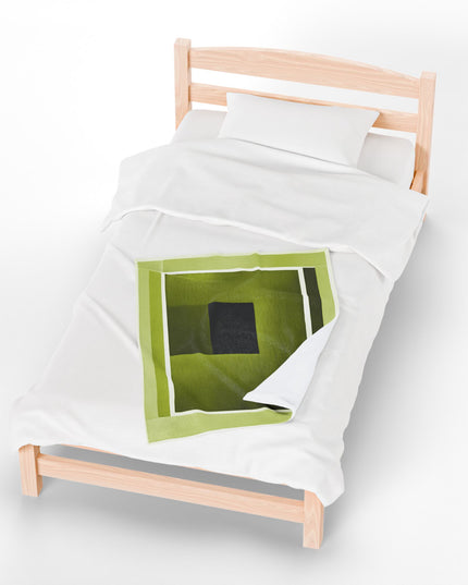 Lemongrass Shadow Velveteen Plush Blanket, 30" x 40"