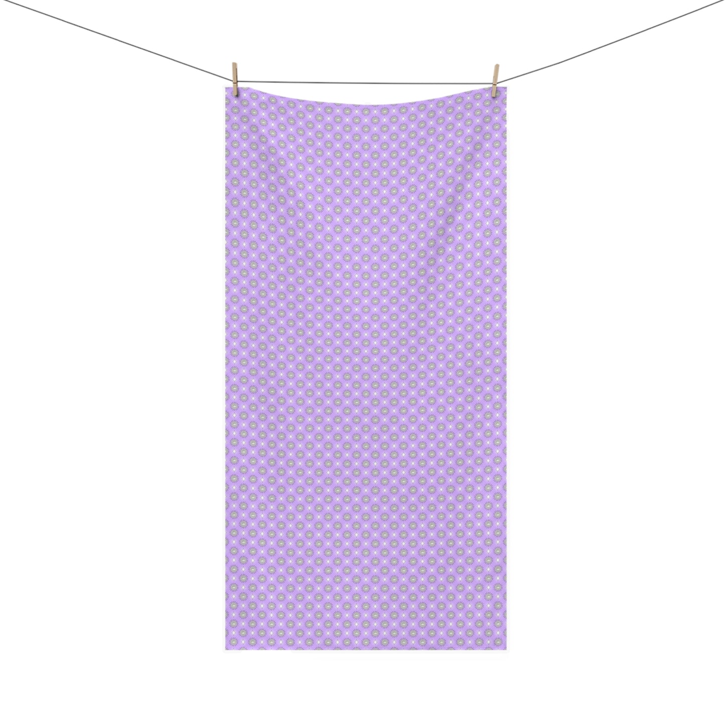 Lavender Star-crossed Bodies Mink-Cotton Towel (50% polyester, 50% cotton),  30" x 60"