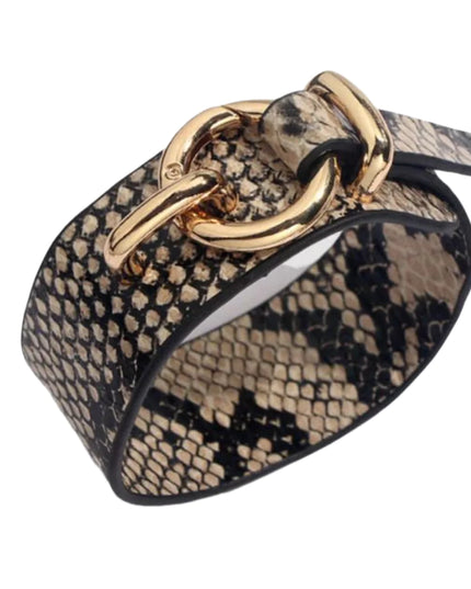 Round Lock Bracelet -Cream