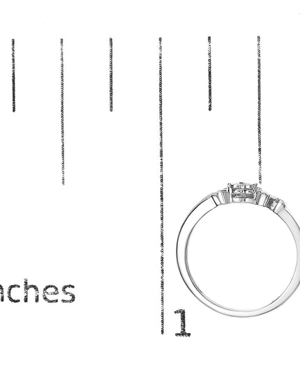 .925 Sterling Silver Diamond Accent "MOM" Heart Ring (J-K Color, I2-I3 Clarity)