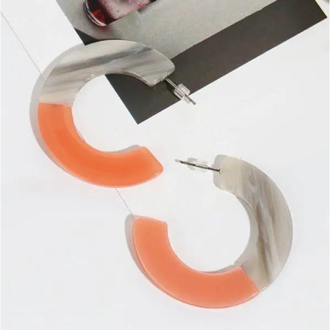 Chance Earrings -Coral
