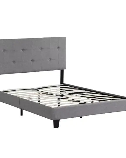 Upholstered Platform Bed Frame, Queen Size