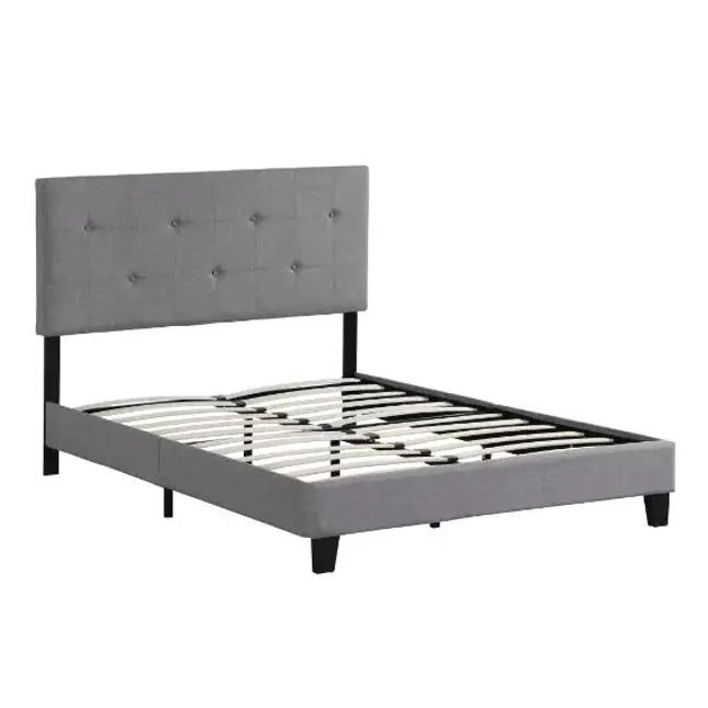 Upholstered Platform Bed Frame, Queen Size