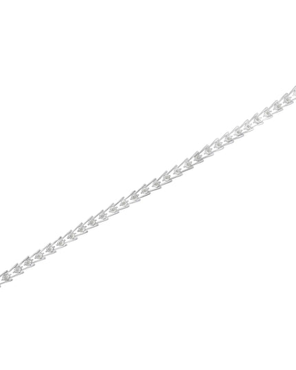 .925 Sterling Silver 1/4 cttw Miracle Set Diamond Sleek and Open "V"Bracelet (I-J Color, I3 Clarity) -7.5"
