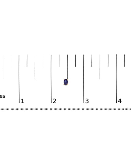 14K Gold Oval Cut Gemstone Birthstone 5x3 mm Stud Earrings