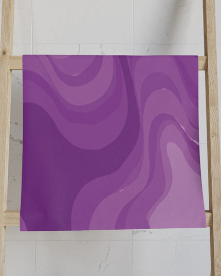 Wavey Purple Wavey Hand Towel, 16" x 28"