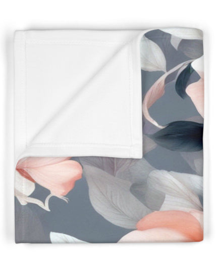Red Blossom Floral Bunch Soft Fleece Baby Blanket, 30" x 40"