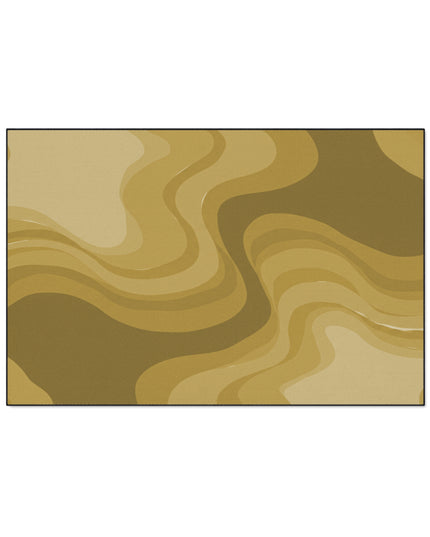 Brown Wavey 48" x 72" Heavy Duty Floor Mat