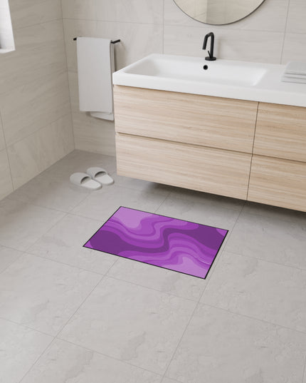 Wavey Purple Wavey 18" x 27" Heavy Duty Floor Mat
