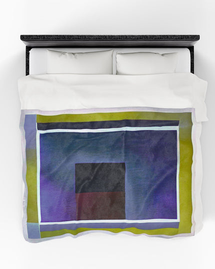 Zeta Shadow Velveteen Plush Blanket, 60" x 80"