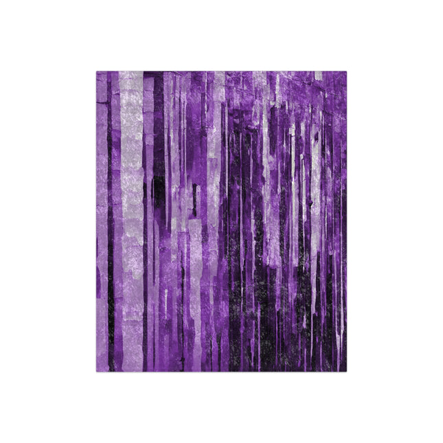 Striped Powder Lavender 50" x 60" Crushed Velvet Blanket