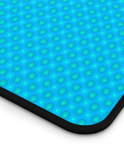 Blue Green Star-crossed Bodies Desk Mat, 12" x 18"