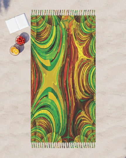 Uzi Spiral Beta 38" × 81" Boho Beach Cloth