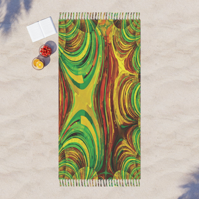 Uzi Spiral Beta 38" × 81" Boho Beach Cloth