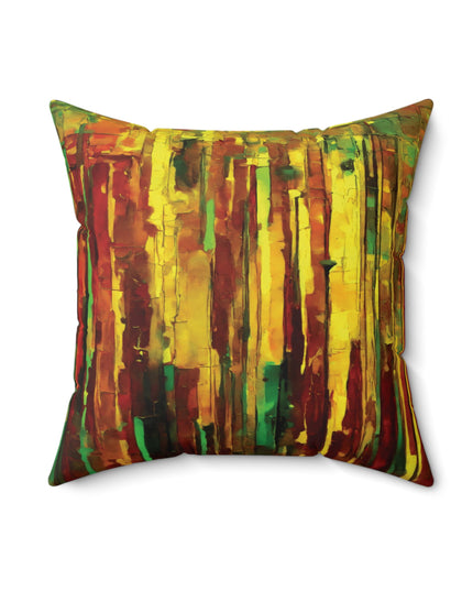 Striped Beta 18" x 18" Faux Suede Square Pillow