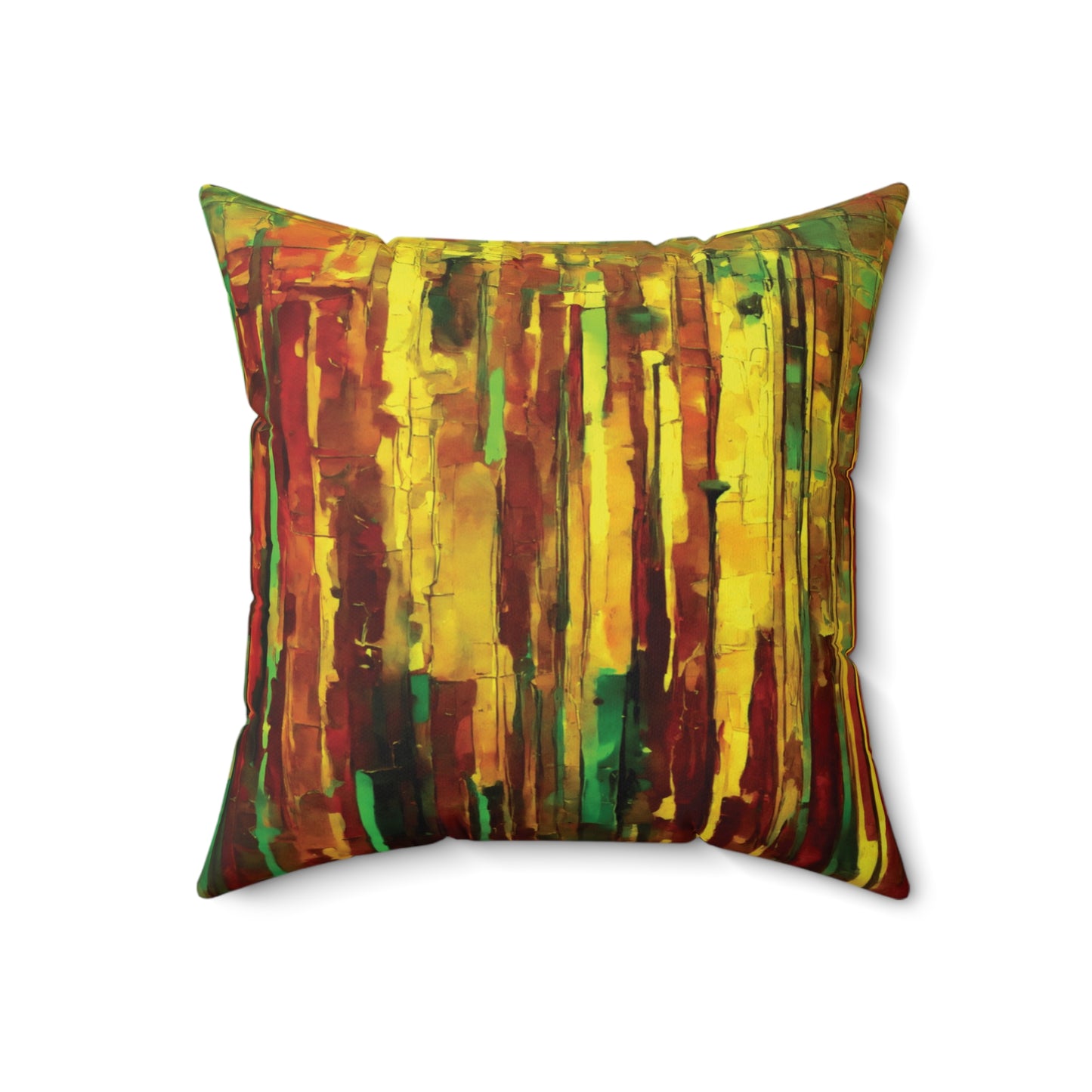 Striped Beta 18" x 18" Faux Suede Square Pillow