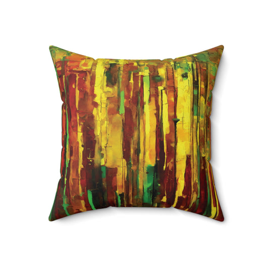 Striped Beta 18" x 18" Faux Suede Square Pillow