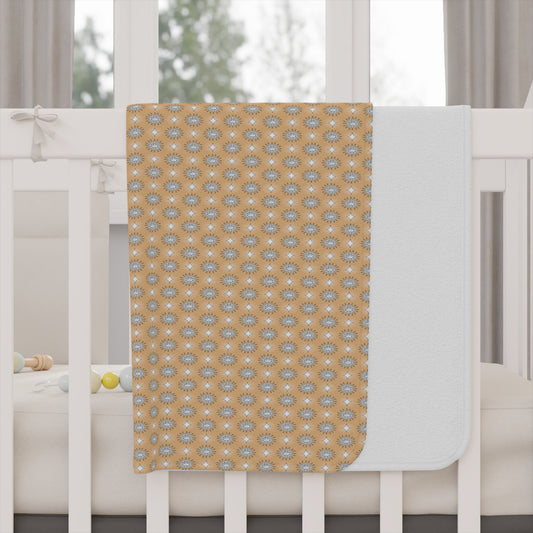 Tan Sunset Star-crossed Bodies Toddler Blanket, 30" x 40"
