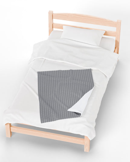 Desaturated Star-crossed Bodies Velveteen Plush Blanket, 30" x 40"