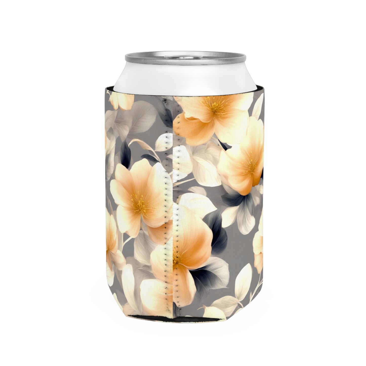 Soft Blossom Floral Bunch 12 oz Can Cooler Sleeve