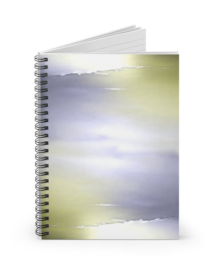 Lavender Sea Golden Fog Spiral Notebook - Ruled Line, 6" x 8", 118 pages